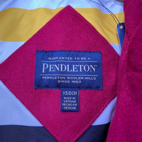 Pendleton Toggle Tassle Wool Trench Peacoat Jacket 49ers - Picture 3 of 8